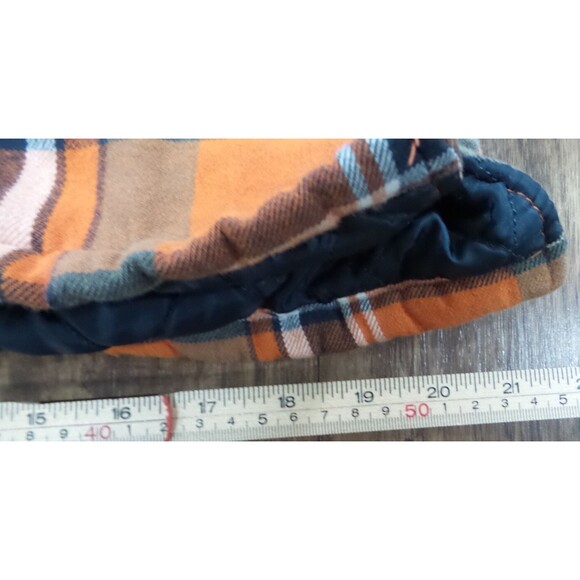 Legendary Whitetails Hooded Flannel Shirt Jacket Mens Medium Plaid Quilted - Picture 8 of 14